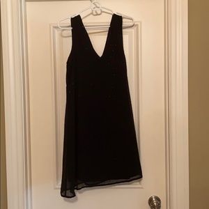 Madewell Black Sequin Slip Dress Size 0